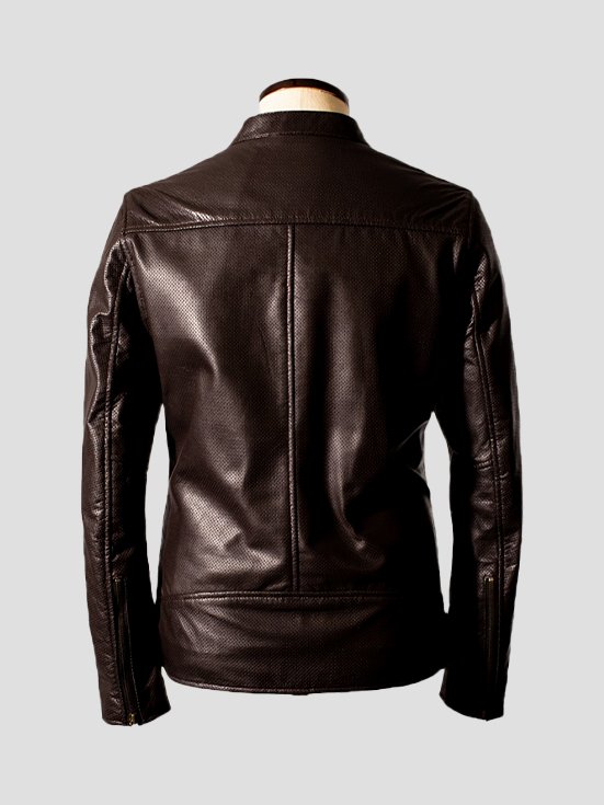 BreezeBlaze-Sheep-Leather-Jacket-Dark-Brown-Back-View