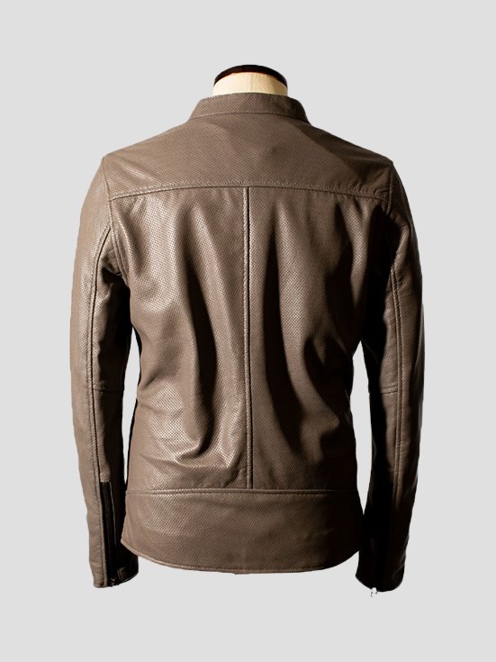 BreezeBlaze-Sheep-Leather-Jacket-Gray-Back-View
