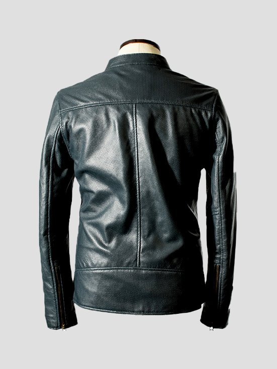 BreezeBlaze-Sheep-Leather-Jacket-Navy-Back-View