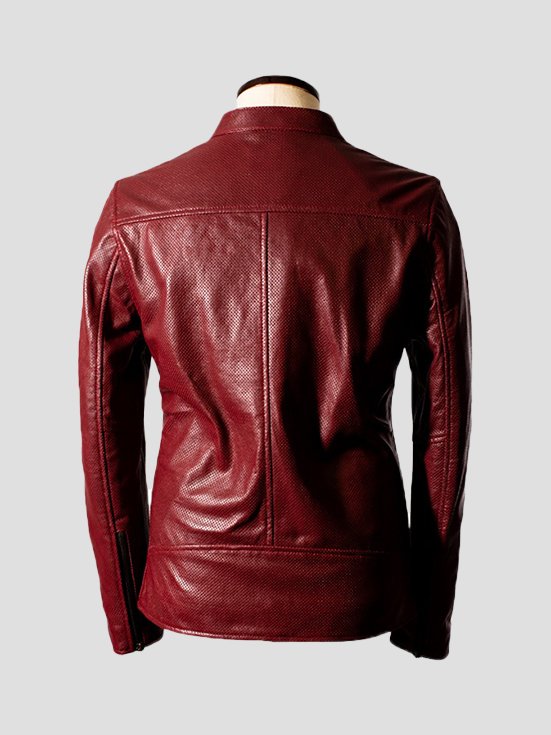 BreezeBlaze-Sheep-Leather-Jacket-WineRed-Back-View
