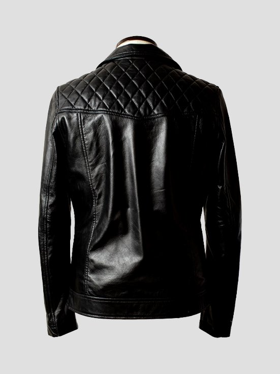 Diamond-Elegance-Quilted-Sheep-Leather-Jacket-Black-Backt
