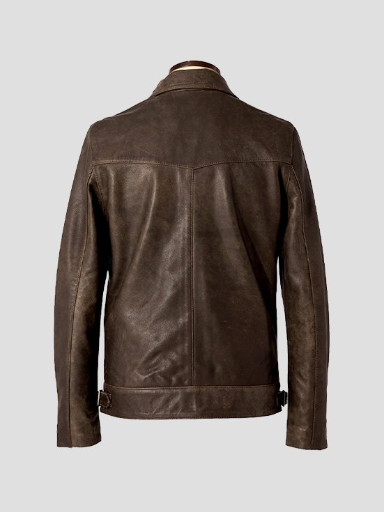 Sleek-Collared-Affinity-Sheep-Leather-Jacket-Antique-Brown-Back