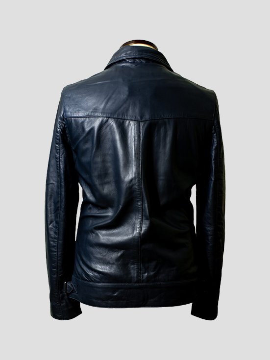 Sleek-Collared-Affinity-Sheep-Leather-Jacket-Navy-Back